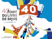 Affiche de la Foire du livre de Brive édition 2022